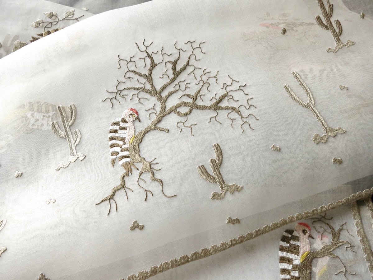 Gila Woodpecker Southwest Desert Vintage Italian Placemat Set - Setting for 8