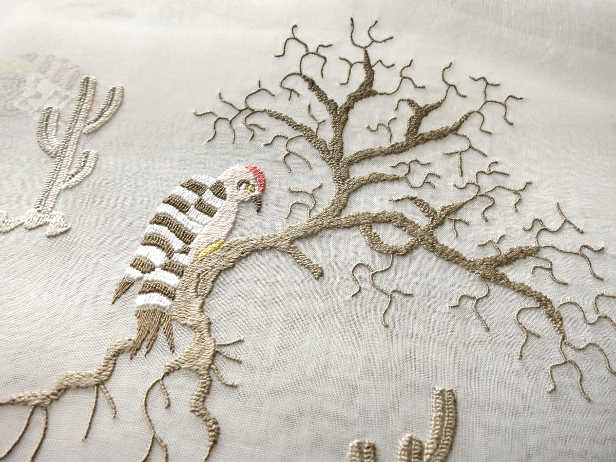 Gila Woodpecker Southwest Desert Vintage Italian Placemat Set - Setting for 8