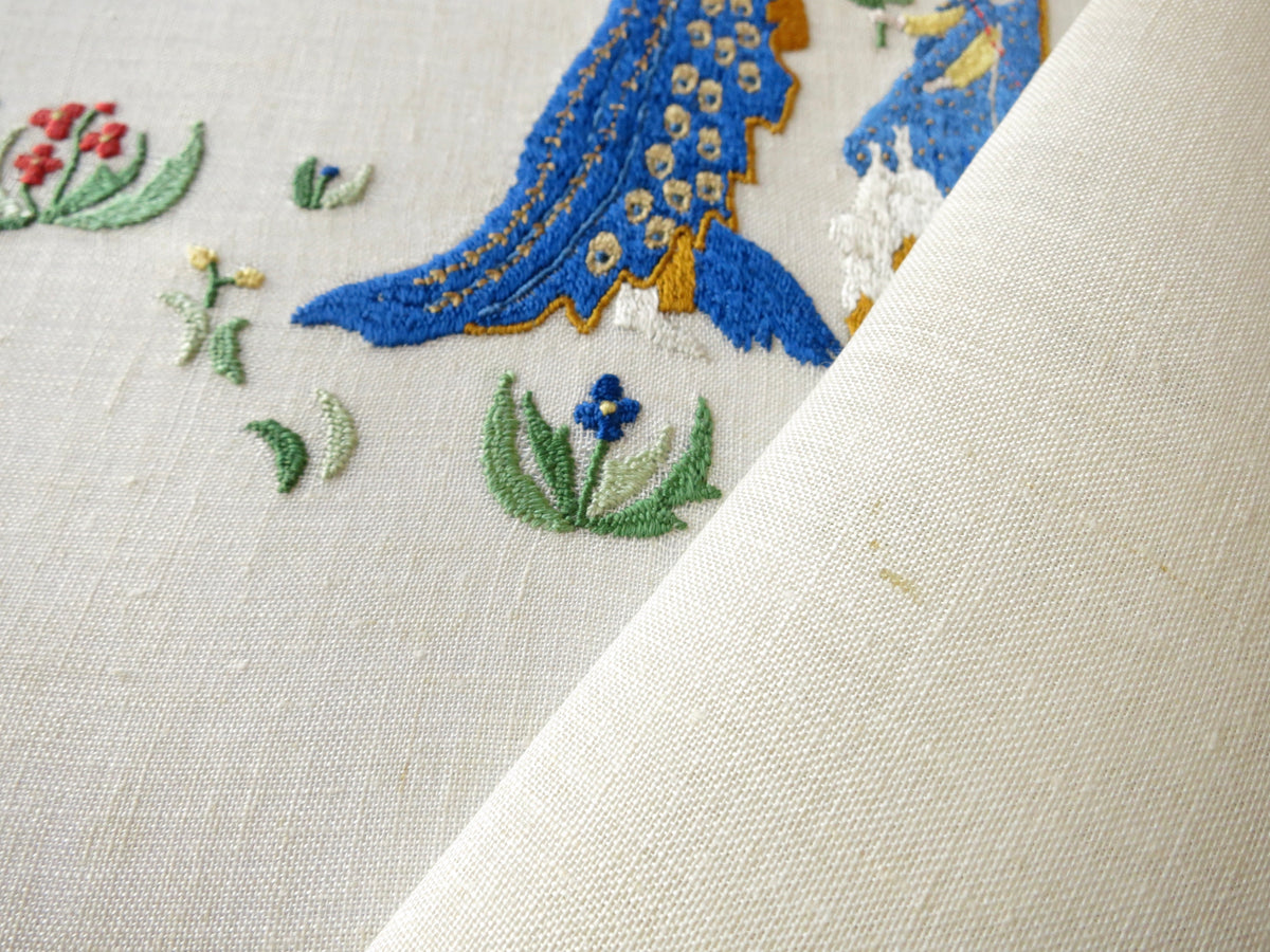 June Wedding, Medieval Style, Vintage Rapisardi Italian Embroidery Runner Centerpiece