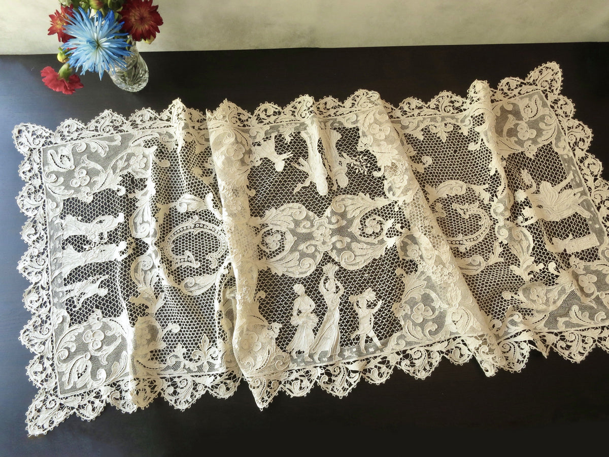 Four Seasons Antique Lace Table Runner 22x58&quot;
